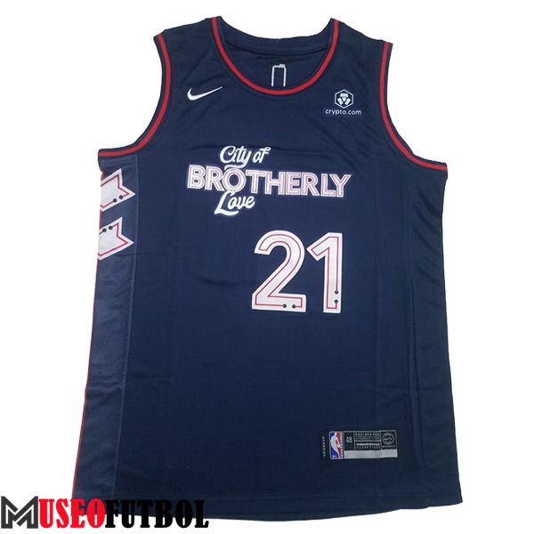 Camisetas De Futbol Philadelphia 76ers (EMBIID #21) 2023/24 Azul Oscuro