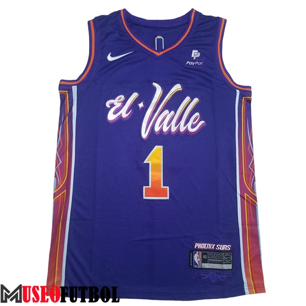 Camisetas De Futbol Phoenix Suns (BOOKER #1) 2023/24 Violeta -02