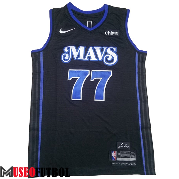 Camisetas De Futbol Dallas Mavericks (DONCIC #77) 2023/24 Azul Oscuro