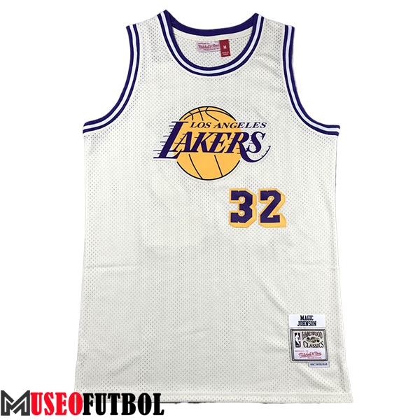 Camisetas De Futbol Los Angeles Lakers (JOHNSON #32) 2023/24 Blanco