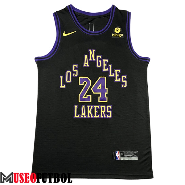 Camisetas De Futbol Los Angeles Lakers (BRYANT #24) 2023/24 Negro -06