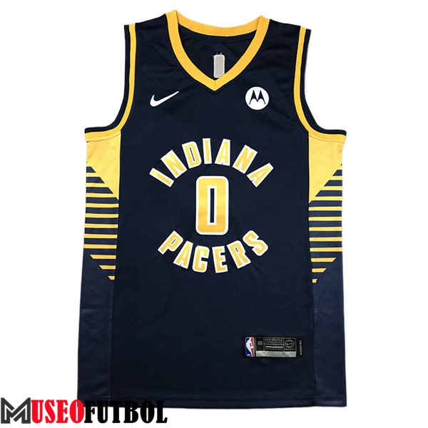 Camisetas De Futbol Indiana Pacers (HALIBURTON #0) 2023/24 Azul Oscuro