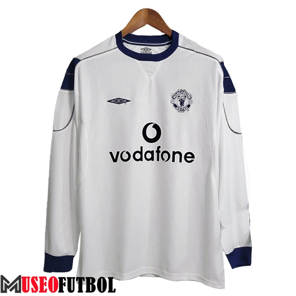 Camisetas De Futbol Manchester United Retro Segunda Manga Largas 1999/2000