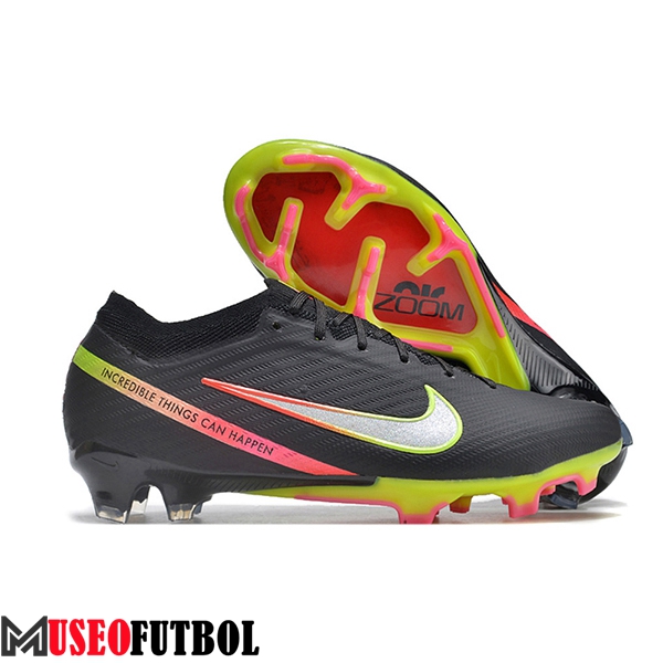 Nike Botas De Fútbol Air Zoom Mercurial Vapor 15 Elite Xxv FG Negro/Verde