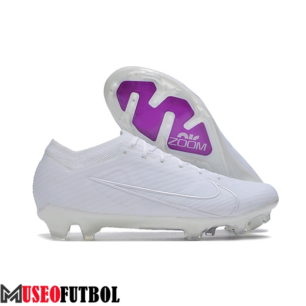 Nike Botas De Fútbol Air Zoom Mercurial Vapor 15 Elite XXV FG Blanco -02