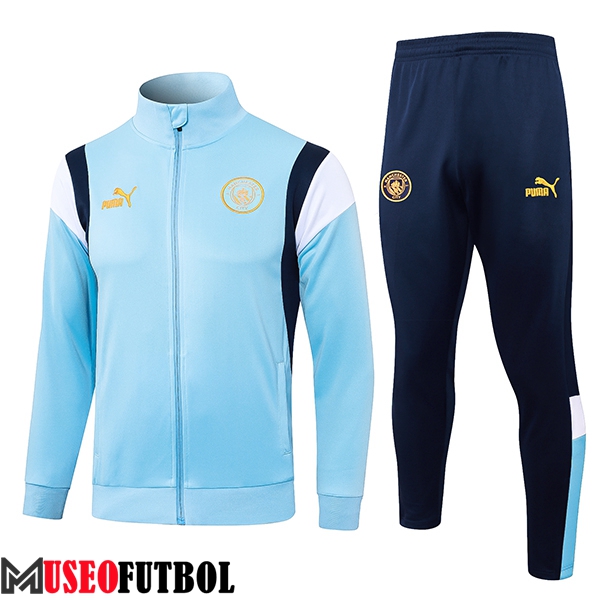 Chandal Equipos De Futbol - Chaqueta Manchester City Azul Claro 2023/2024 -02