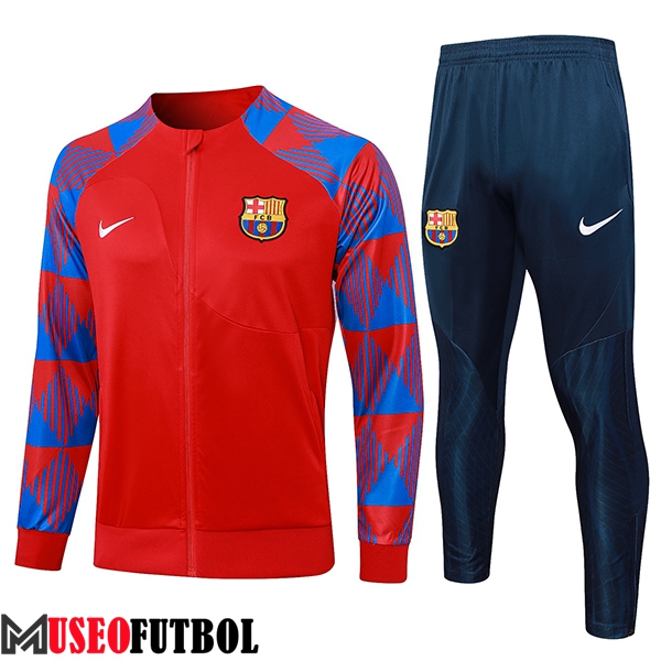 Chandal Equipos De Futbol - Chaqueta FC Barcelona Rojo 2023/2024 -03