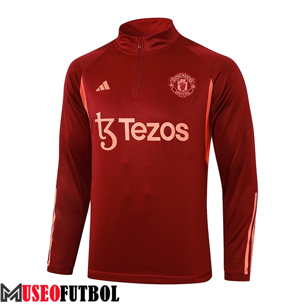 Sudadera De Entrenamiento Manchester United Rojo 2023/2024 -02