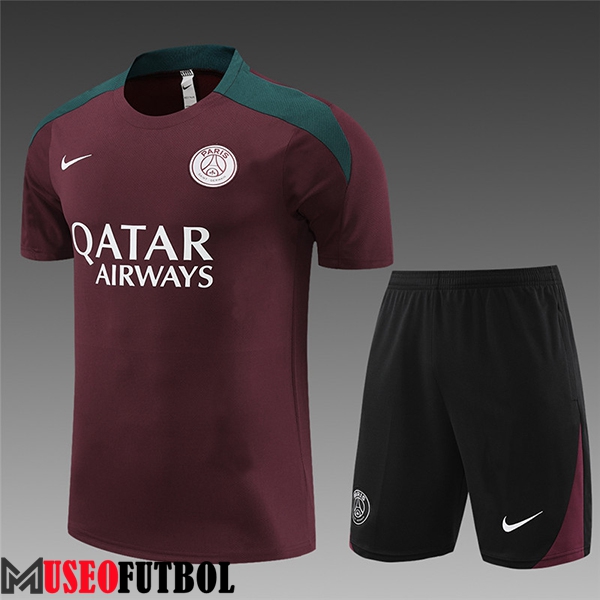 Camiseta Entrenamiento + Cortos PSG Ninos Rojo 2023/2024