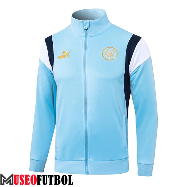 Chaquetas Futbol Manchester City Azul Claro 2023/2024 -02