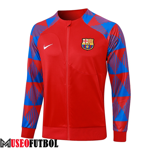 Chaquetas Futbol FC Barcelona Rojo 2023/2024 -02