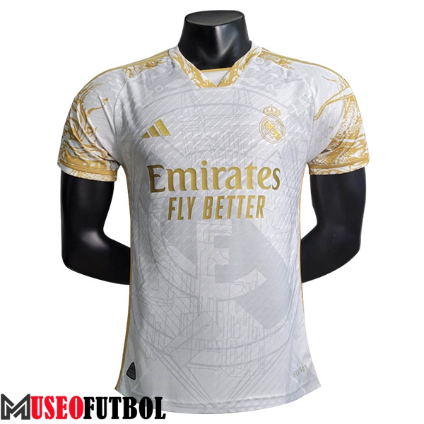 Camisetas De Futbol Real Madrid Special Edition Blanco/Amarillo 2023/2024