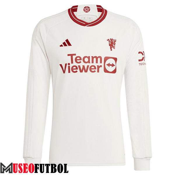 Camisetas De Futbol Manchester United Tercera Manga Largas 2023/2024