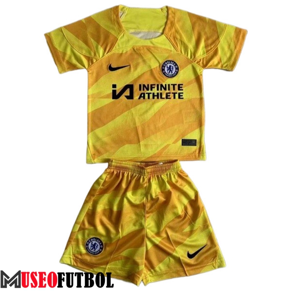 Camisetas De Futbol FC Chelsea Ninos Portero Amarillo 2023/2024