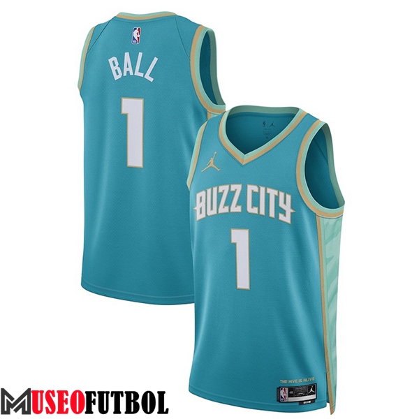 Camisetas De Futbol Charlotte Hornets (BALL #1) 2023/24 Azul -02