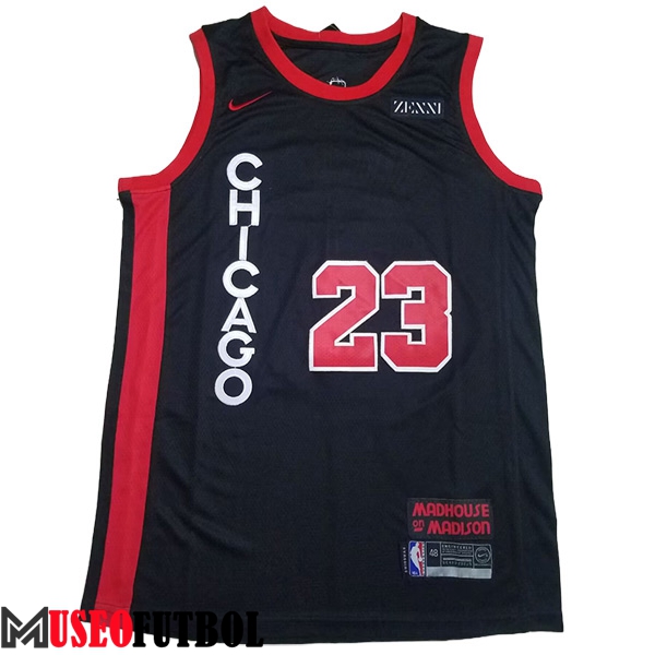 Camisetas De Futbol Chicago Bulls (JORDAN #23) 2023/24 Negro/Rojo -04