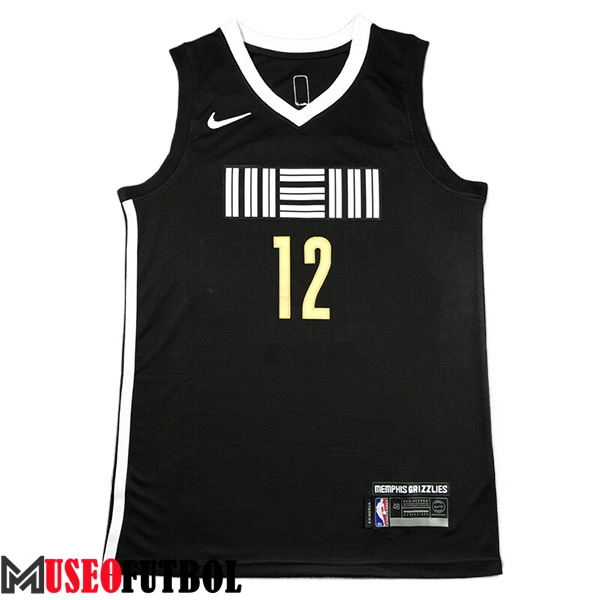 Camisetas De Futbol Memphis Grizzlies (MORANT #12) 2023/24 Negro -03