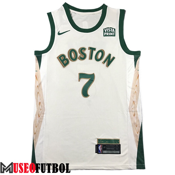 Camisetas De Futbol Boston Celtics (BROWN #7) 2023/24 Blanco/Verde