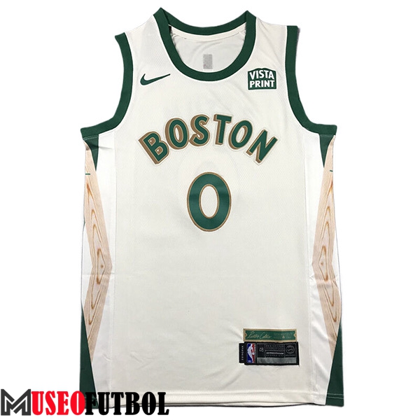 Camisetas De Futbol Boston Celtics (TATUM #0) 2023/24 Blanco/Verde