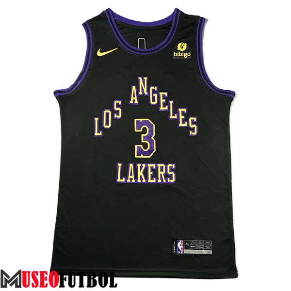 Camisetas De Futbol Los Angeles Lakers (DAVIS #3) 2023/24 Negro -03