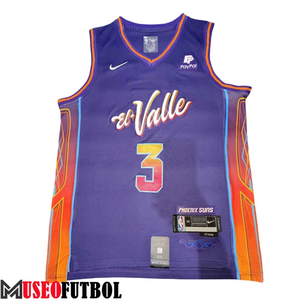 Camisetas De Futbol Phoenix Suns (BEAL #3) 2023/24 Violeta/Rojo