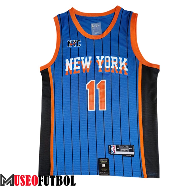 Camisetas De Futbol New York Knicks (MarrónSON #11) 2023/24 Azul/Negro