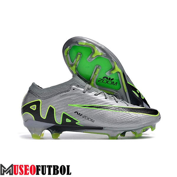 Nike Botas De Fútbol AIR Zoom Mercurial Vapor 15 Elite XXV FG Gris/Negro/Verde