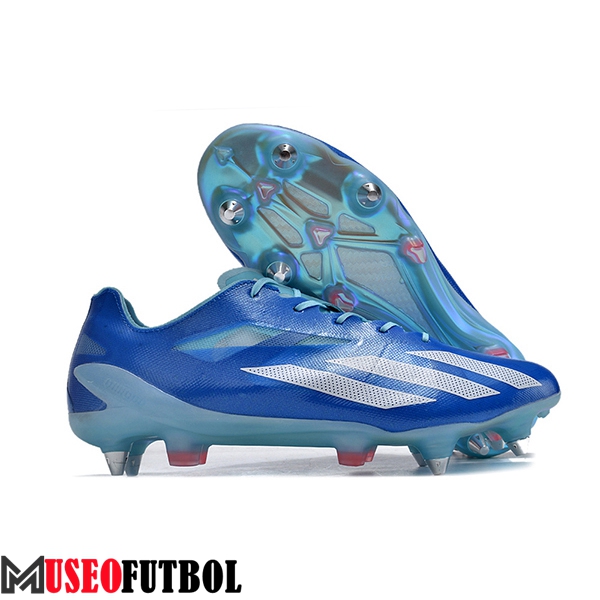 Adidas Botas De Fútbol X Crazyfast1 SG Azul/Blanco -02