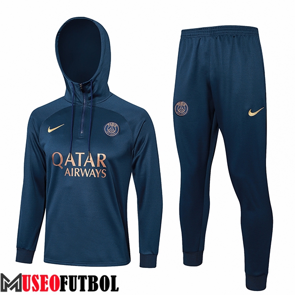 Chaqueta Con Capucha Chandal PSG Azul Oscuro 2023/2024