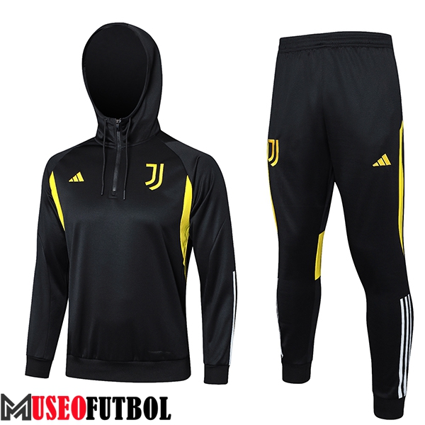 Chaqueta Con Capucha Chandal Juventus Negro/Amarillo 2023/2024