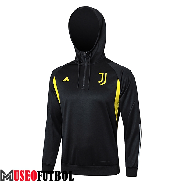 Sudadera De Entrenamiento Capucha Juventus Negro/Amarillo 2023/2024