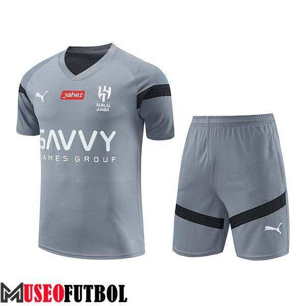 Camiseta Entrenamiento + Cortos Al-Hilal Gris 2023/2024