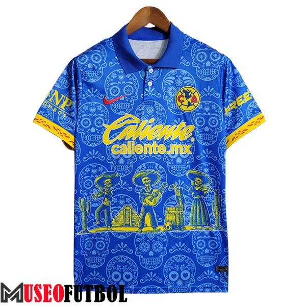 Camiseta Polo Club America Azul 2023/2024