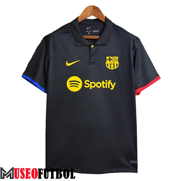 Camiseta Polo FC Barcelona Negro 2023/2024