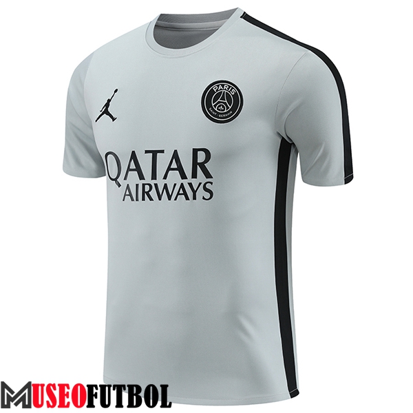 Camiseta Entrenamiento PSG Gris/Negro 2023/2024