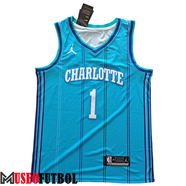 Camisetas De Futbol Charlotte Hornets (BALL #1) 2023/24 Azul -03