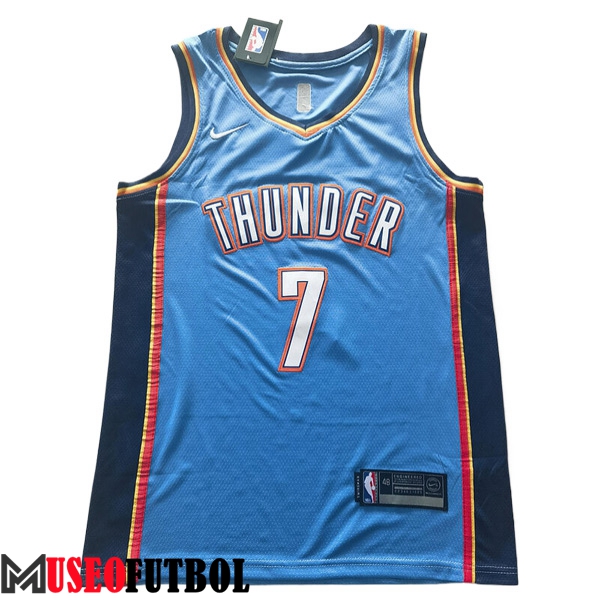 Camisetas De Futbol Oklahoma City Thunder (HOLMGREN #7) 2023/24 Azul/Negro