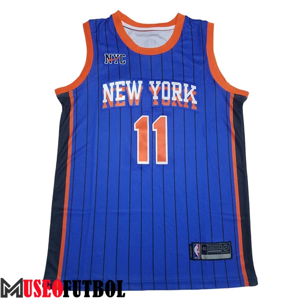 Camisetas De Futbol New York Knicks (MarrónSON #11) 2023/24 Negro/Azul/Rojo