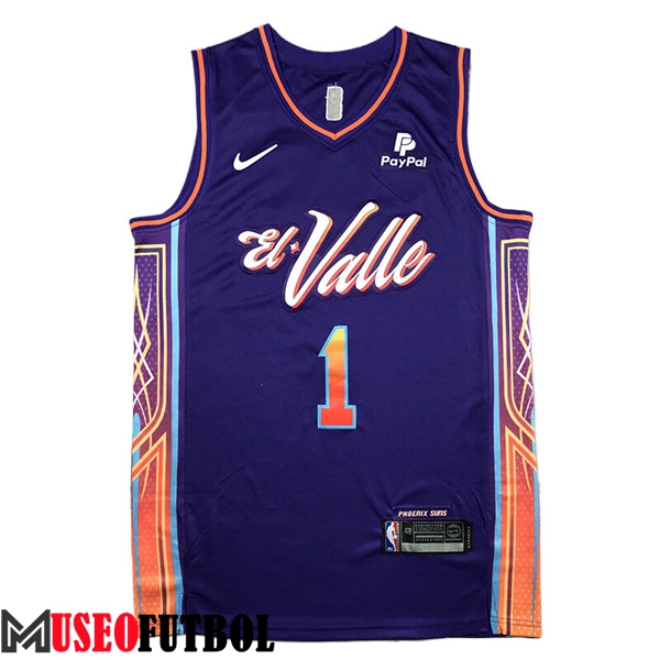 Camisetas De Futbol Phoenix Suns (BOOKER #1) 2023/24 Violeta -03