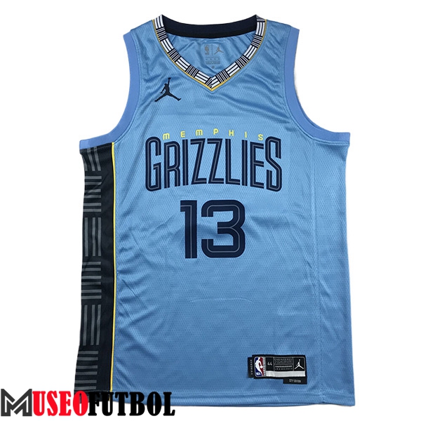 Camisetas De Futbol Memphis Grizzlies (JACKSON JR. #13) 2023/24 Azul