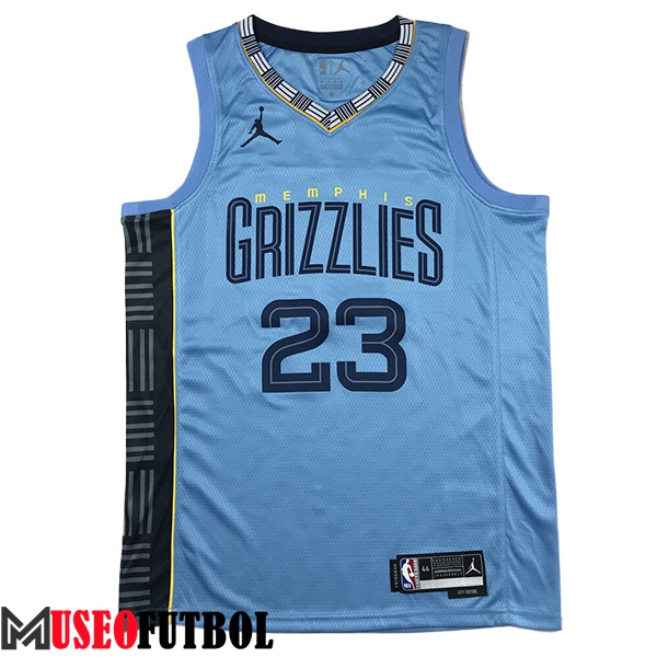 Camisetas De Futbol Memphis Grizzlies (Rosa #23) 2023/24 Azul -03