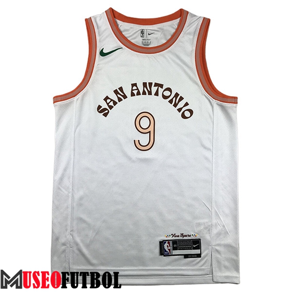 Camisetas De Futbol San Antonio Spurs (PARKER #9) 2023/24 Blanco