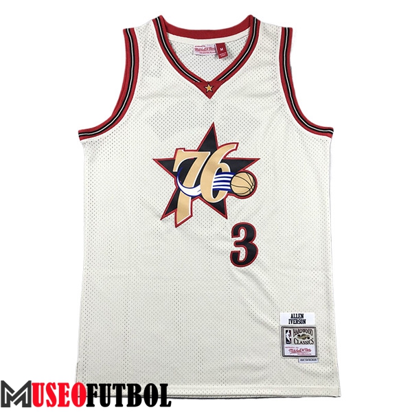 Camisetas De Futbol Philadelphia 76ers (IVERSON #3) 2023/24 Beige