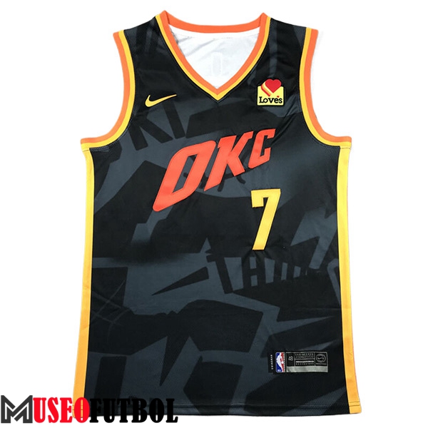 Camisetas De Futbol Oklahoma City Thunder (HOLMGREN #7) 2023/24 Negro