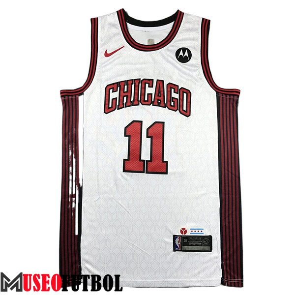 Camisetas De Futbol Chicago Bulls (DERDZAN #11) 2023/24 Blanco/Rojo