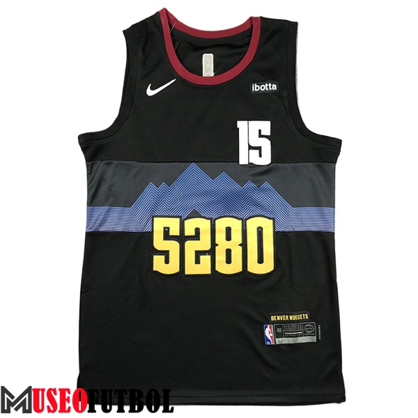 Camisetas De Futbol Denver Nuggets (JOKIC #15) 2023/24 Negro -07