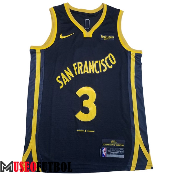 Camisetas De Futbol Golden State Warriors (PAUL #3) 2023/24 Negro/Amarillo