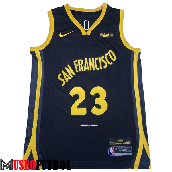 Camisetas De Futbol Golden State Warriors (GREEN #23) 2023/24 Negro/Amarillo