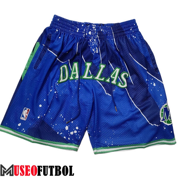 Cortos NBA Dallas Mavericks 2023/24 Azul/Verde -02