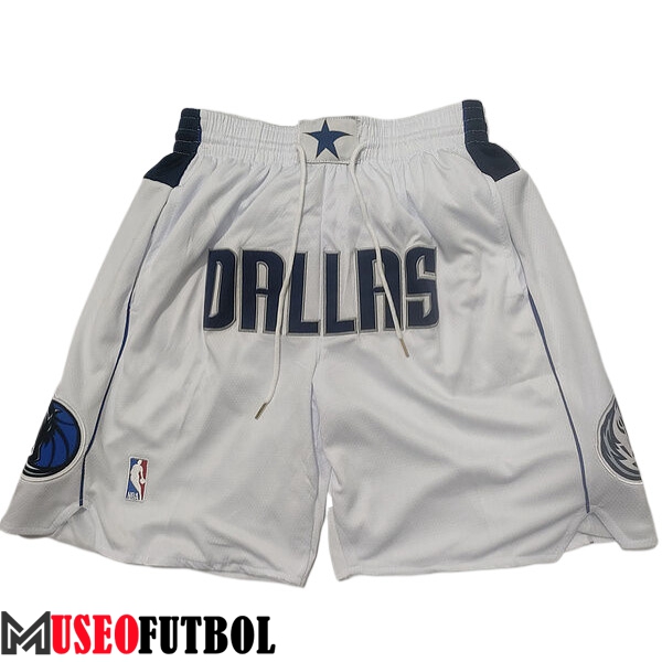 Cortos NBA Dallas Mavericks 2023/24 Blanco